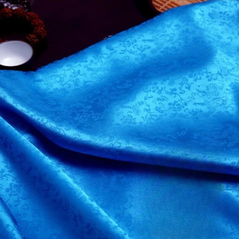 Vintage Dragon Jacquard Silk Brocade Fabric for Kung Fu Uniform Hanfu Tang Suit Traditional Chinese Clothing DIY Craft