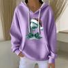 Women's Fashion Casual Christmas Angel Print Pullover Long-Sleeve Sweatshirt