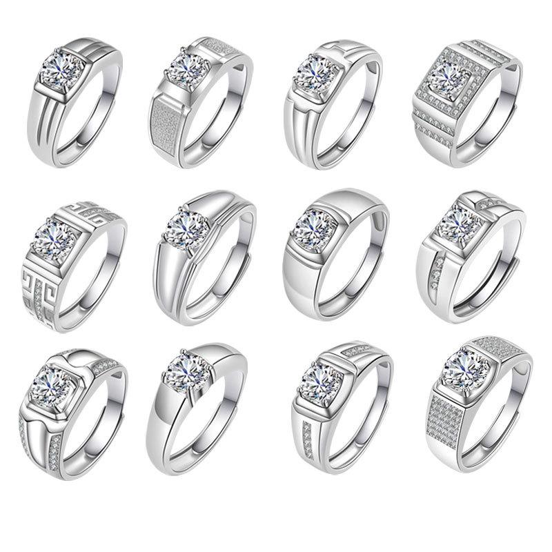 Unique and Personalized Differences with Personalised High-grade Sparkling and Glittering Classic Couple's Ring One Carat Ring Fashion Trends Ring