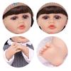 kEIUMI Full Silicone Vinyl 22 Inch Reborn Baby Doll Realistic Skin Look Like Newborn Girl Toys Children Gift