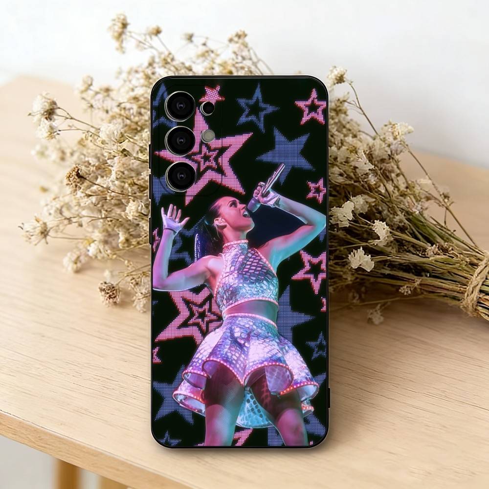 

K-Katy Perry Singer Phone Case For Samsung S25,S24,S21,S22,S23,S30,Ultra,S20,Plus,Fe,Lite,Note,10,Black Cover Samsung S21 S305G