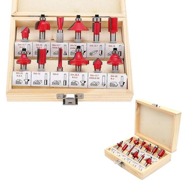 

Набор фрез для деревообработки, торцовочный станок, электрический станок для резьбы по дереву, набор из 12 предметов