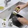 Multifunctional Pressing Cleaning Brush, Soap Dispensing Palm Brush Storage Set, Kitchen Brush with Holder, Multifunctional Pressing Cleaning Brush