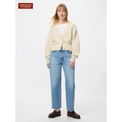 Jeans droits taille haute japonais