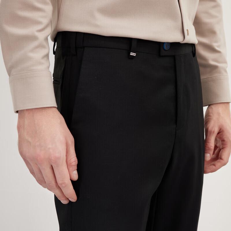 Jiumuwang Men's Wool Blend Slim Fit Dress Pants