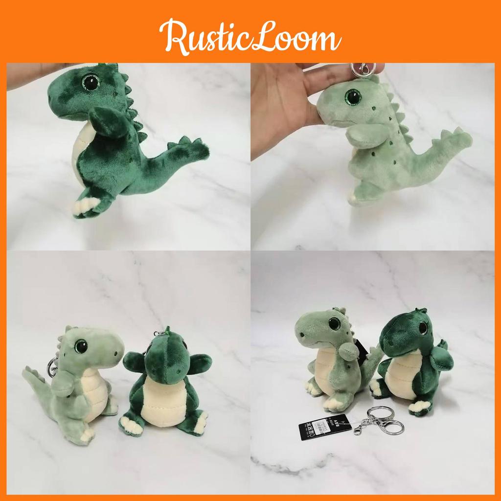 Dinosaur Sweet Green Plush Keychain Adorable Soft Stuffed Toy For All Ages