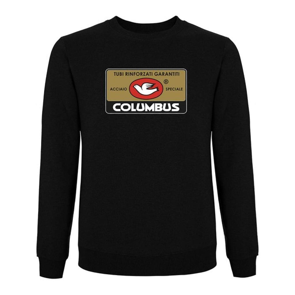 Cinelli Columbus Tag Crewneck Large Sweatshirt, Black,