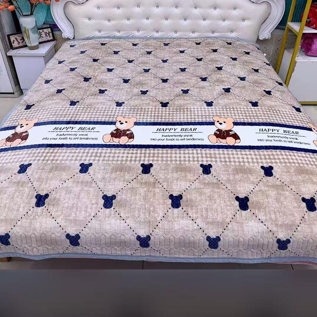 

Плотный молочный велюровый покрывало на кровать с флисовой подкладкой: Теплый, Антистатический, Устойчивый к грязи, Нескользящий для Осени и Зимы 1.5m x 2.0m