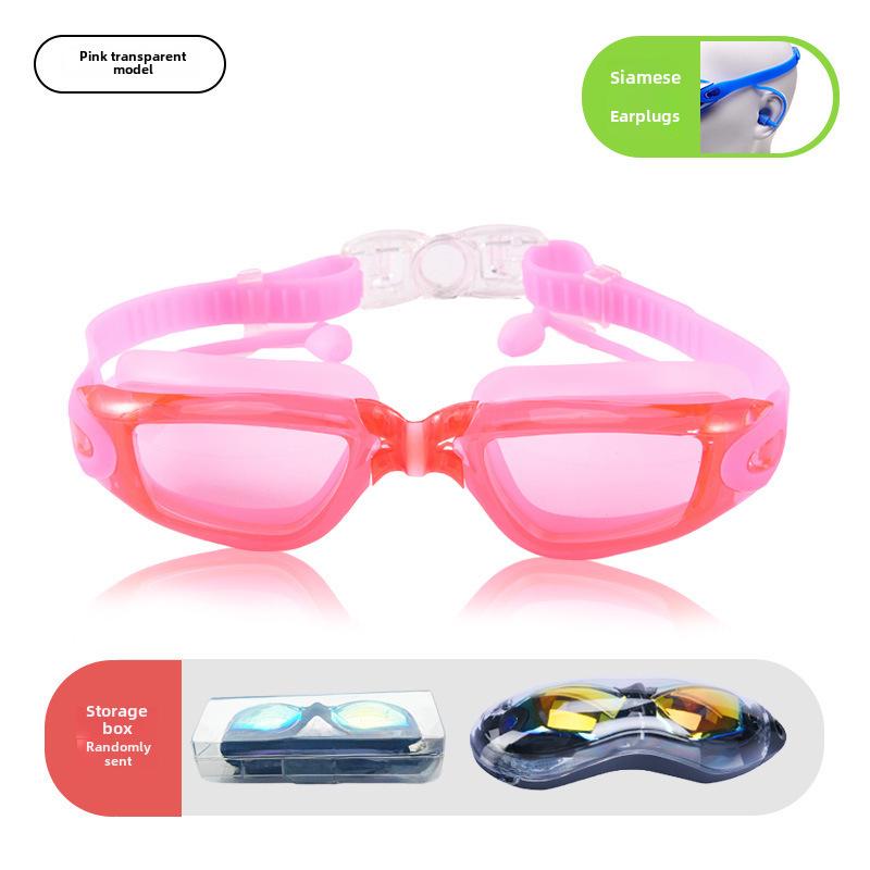 Anti-Fog Myopia Swimming Goggles - HD, Waterproof, Silicone, Electroplated Finish
