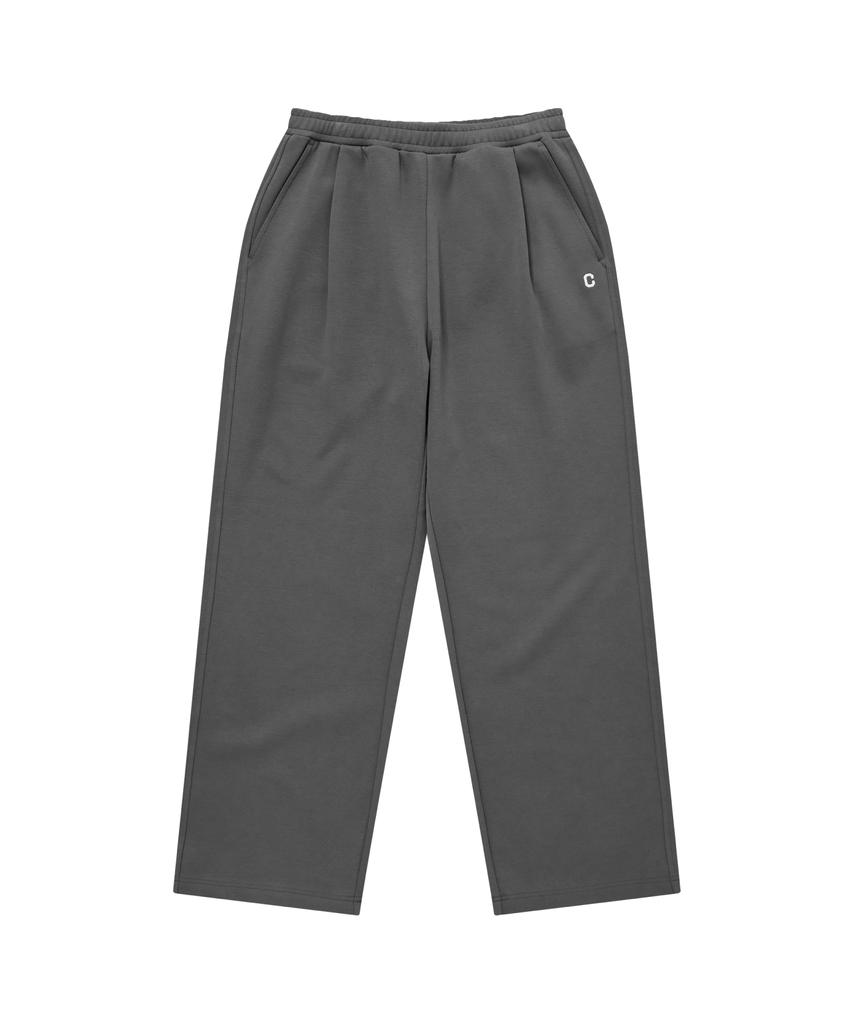 COVERNAT C Logo Semi-Wide Sweatpants Charcoal