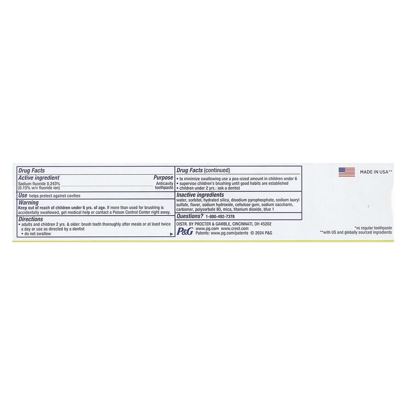 3D White Advanced, Fluoride Anticavity Toothpaste, Radiant Mint, 2 Pack, 3.3 oz (93 g) Each