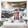 Snow Mountain Scenery Tapestry Extreme Sport Tapestry Skiing Travel Tapestry Home Living Room Dorm Bedroom Decoration Tapestries