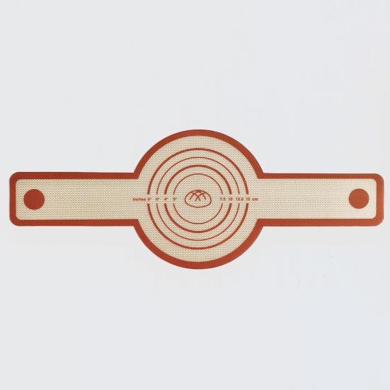 2 Pcs Silicone Bread Mat Circular Oval Non-Stick Baking Mat Set for Oven Reusable Easy to Clean