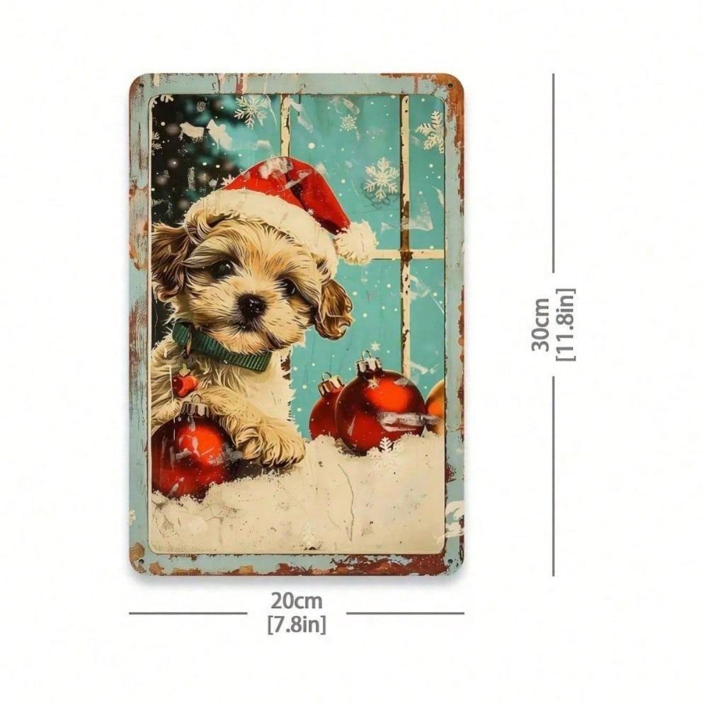 Vintage Dog Tin Sign 8x12 Inch Metal Poster Retro Wall Art Home Garden Decoration Bar Pub Garage Man Cave