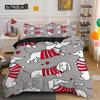 Dachshund Duvet Cover Set Cartoon Style Dachshunds King Size Bedding Set for Dog Lovers Kids Teens 2/3pcs Twin Comforter Cover