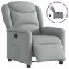 VidaXL Electric Recliner Light Grey Fabric 3303174