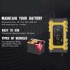 Motorcycle Battery Chargers 12V6A Full Automatic Smart Battery Chargers Maintainer Portable Trickle