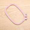 5 Pcs Embroidery Hoop Candy Color Embroidery Frame Square Crosses Stitching Hoop for Needleworks Sewing Craft