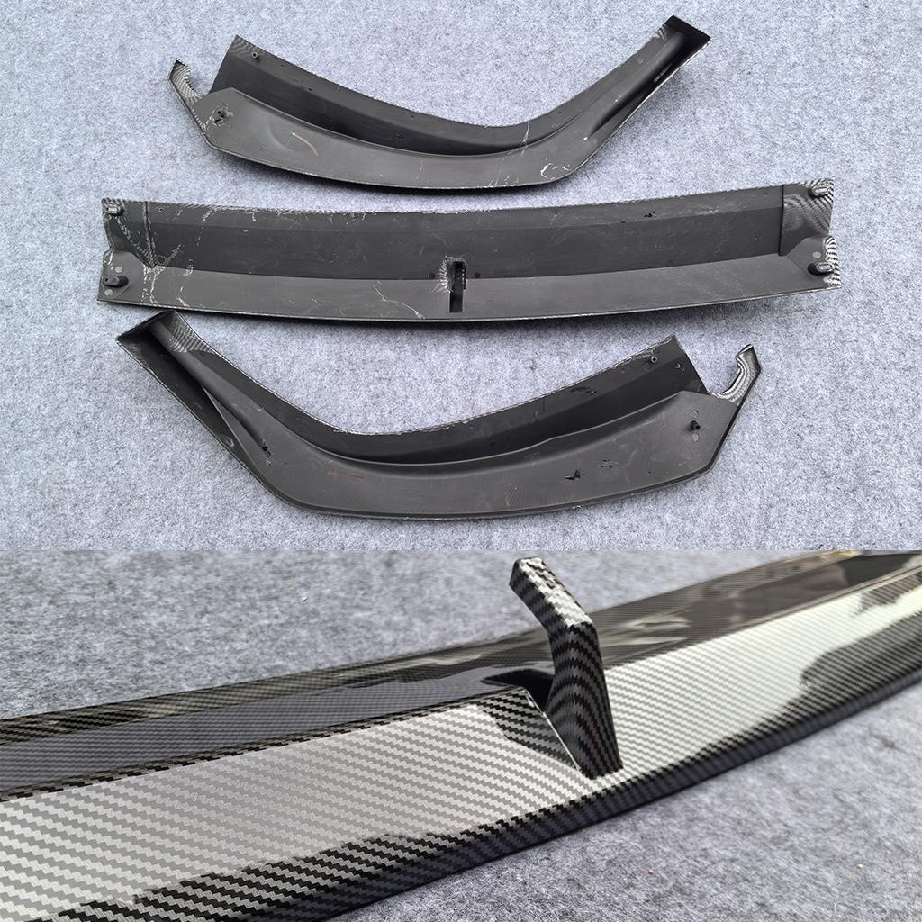 Gloss Black Car Front Bumper Lip Spoiler Air Chin Body Kit Splitter For BMW G20 3-Series 330e 330i M340i 320i M-Sport 2023-2026