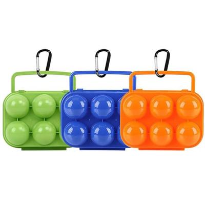 3 Pcs ABS Egg Box Sturdy Shockproof Egg Container Durable Egg Storage Carrier Picnic Hiking