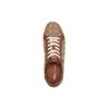 Disney X Coach Leather Round Toe Lace-Up Low-Top Sneakers Women sneakers Brown CN431-KHA