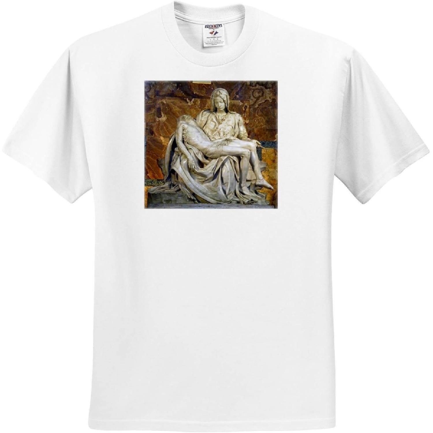 3dRose, Италия, Рим Ватикан Собор Святого Петра Пьета - EU16 CMI0559 - Синди Миллер Хопкинс, Футболка S