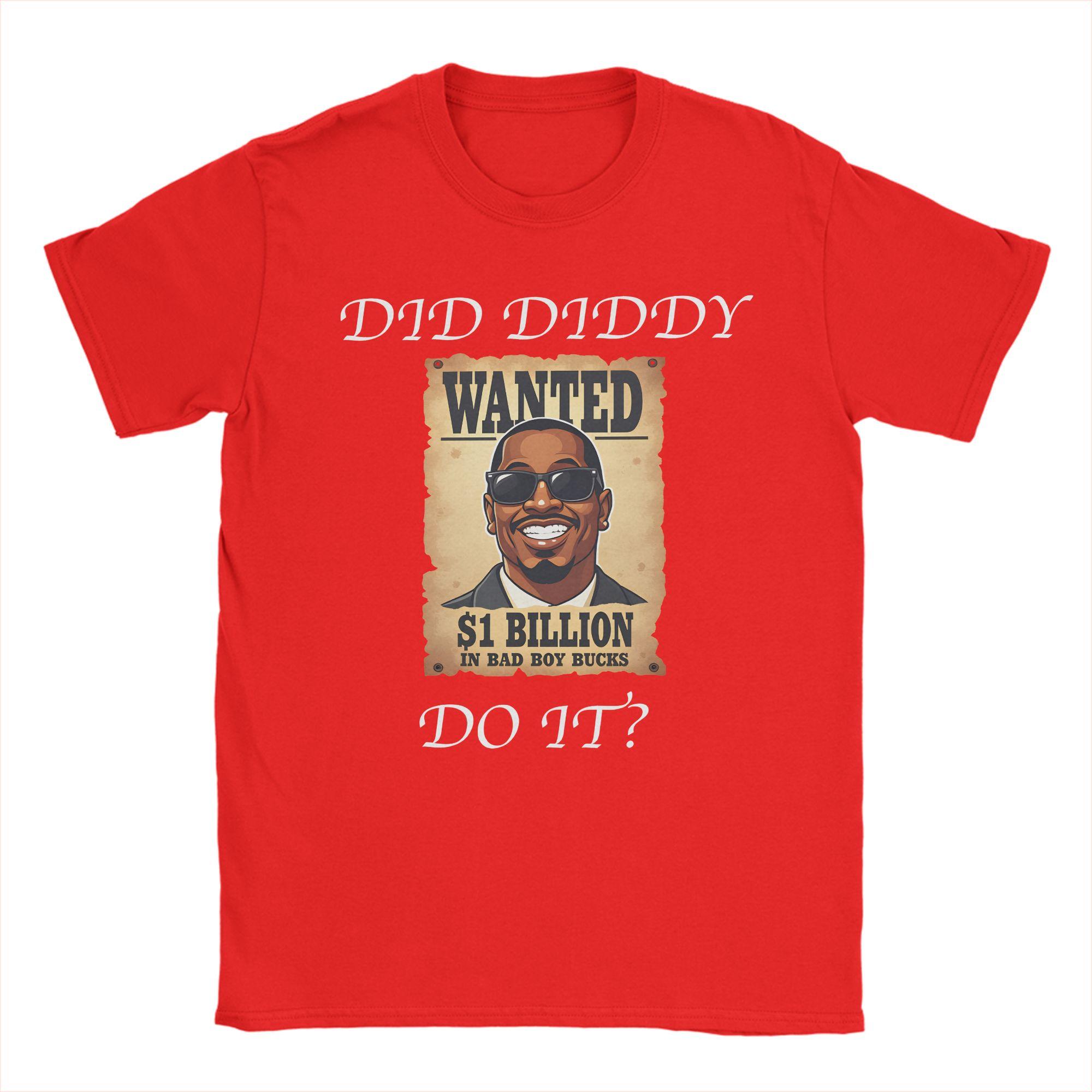 

2026 FREE DIDDY Cotton TShirt For Men Summer Y2K Retro T Shirts O Neck Popular Tees Plus Size Wholesale Clothing S
