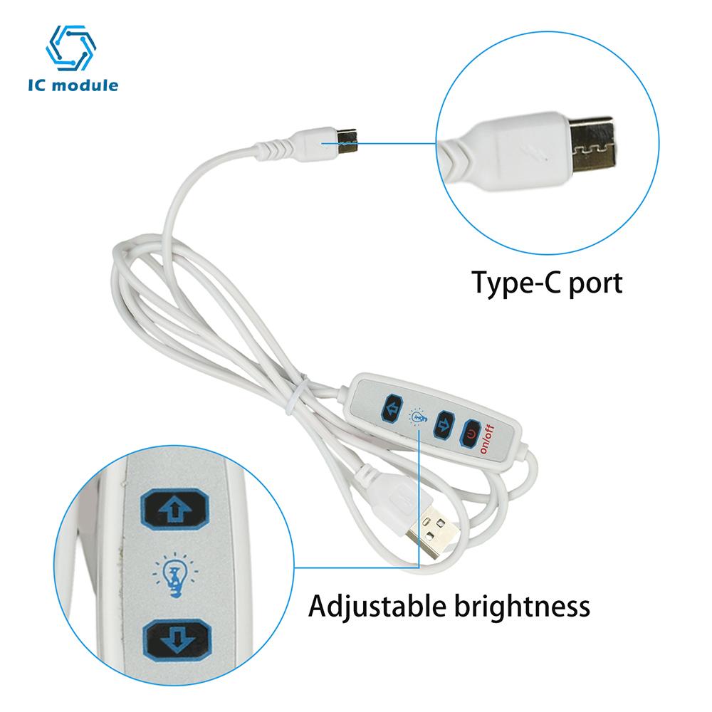 110/120 LED Beads Embossed Backlight Panel Kit 5V Adjustable Brightness LED Light Board Accessories