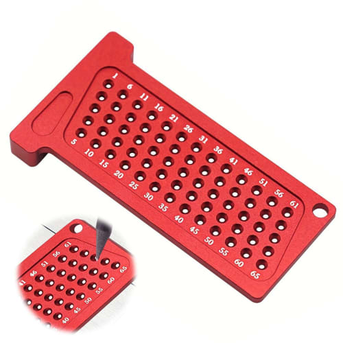 EsiFare Aluminum T-square Woodworking Ruler, T-square, Marking Tool, High-Precision Woodworking Scribe, 1mm Hole Spacing, Direct Marking Ruler for Car