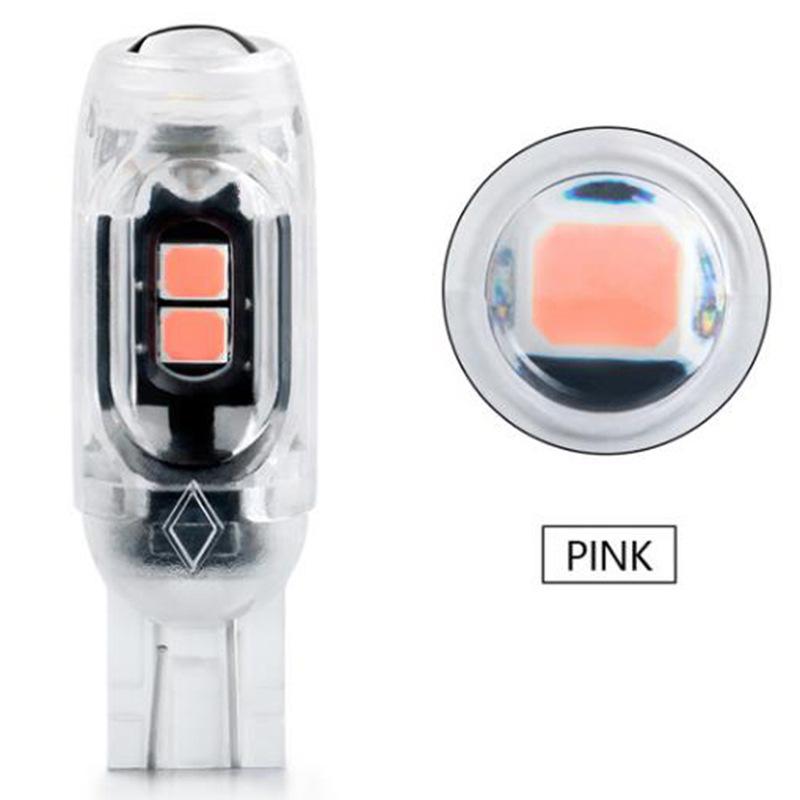 2 Pcs Strobe Flash T10 Led W5W 194 168 5Smd 2835 Turn Signal Bulb Car Interior Light Reading Door License Plate Wedge Lamp 12V
