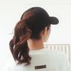 A High Ponytail Baseball Cap for Women's Summer Sun Protection with A Duck Tongue and A Hollow Top