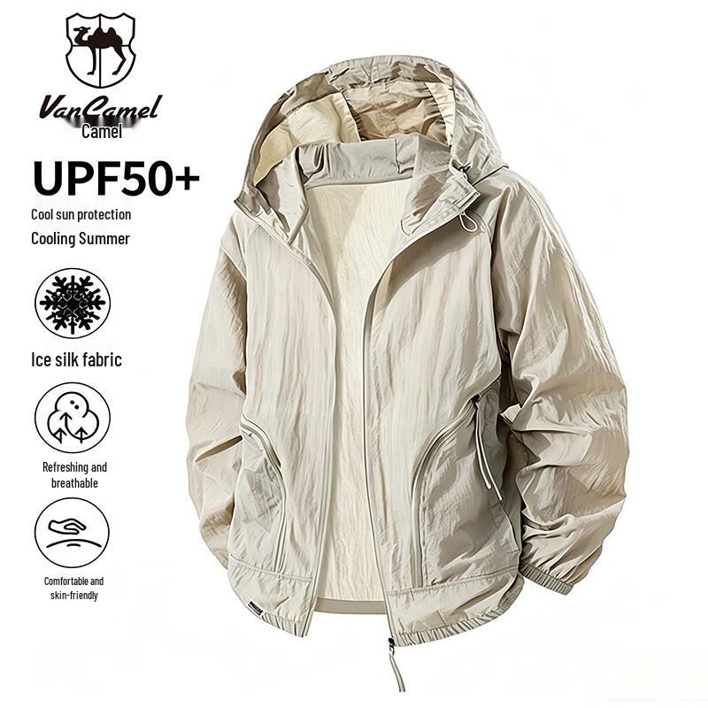 VANCAMEL Men s Hooded Summer UV Protection Jacket S