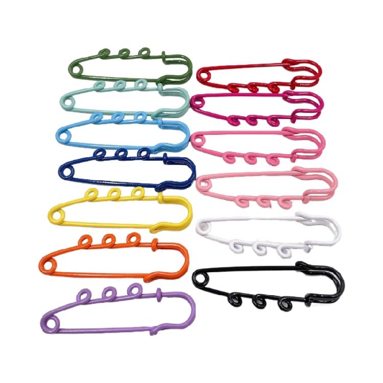 12pcs/Bag Brooch Pins Colorful Safety Pin DIY Crafts Sewing Supplies Accessories