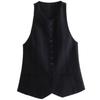 Fashion Style 2023 Fall and Winter New Arrival Women's Clothing Slim Looking Easiest for Match Stylish Decorated Row Button Short Vest 8535731