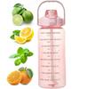 Motivational Water Bottle with Measurement Mark Gym Fitness 2L