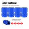 Universal Aluminum Valve Stem Caps 4Pcs Waterproof Dustproof Wheel Hub Covers for Car Motorcycle Truck Accessories Tire Chucks 1