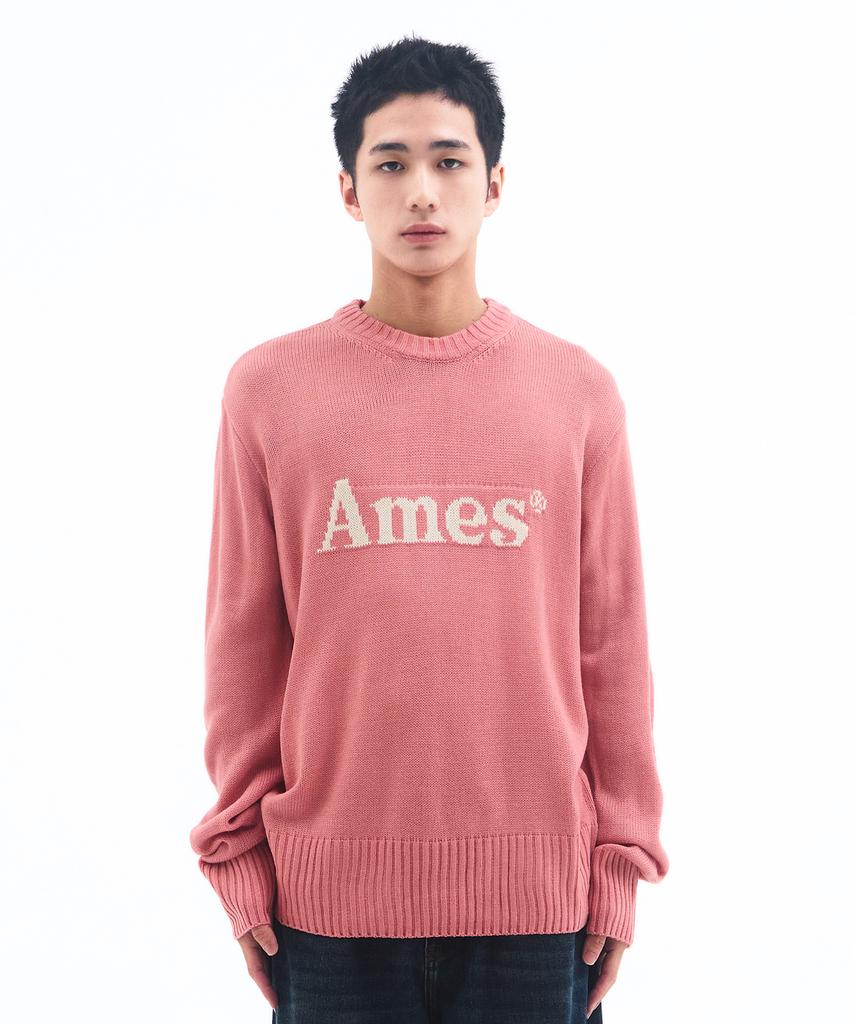 AMES-WORLDWIDE Basic Pullover Knit Pink
