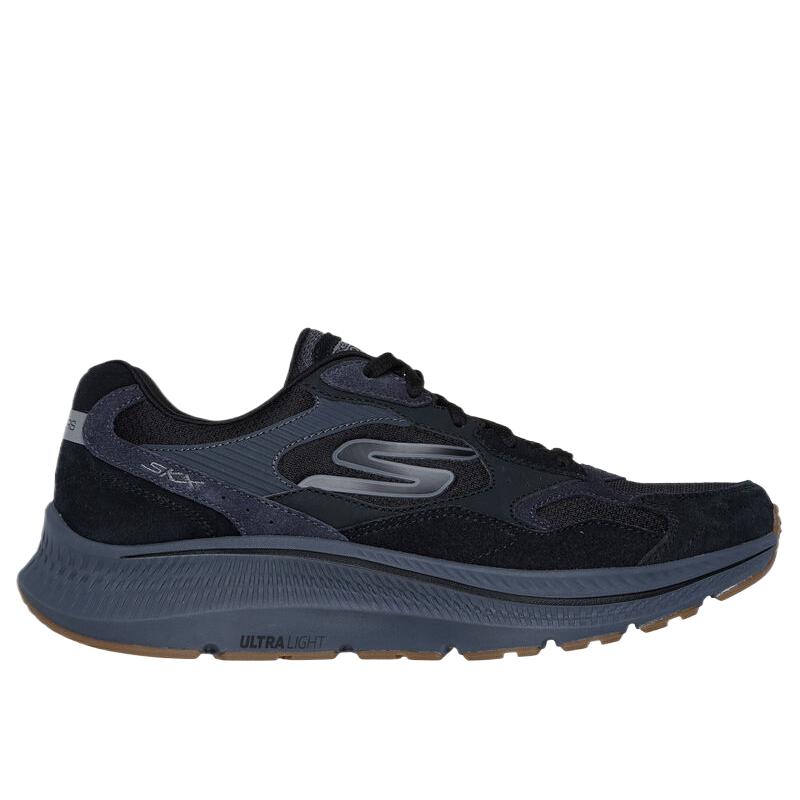 Skechers Go Run Consistent 2.0 Retro Runner V1 Comfortable Simple Versatile Low Top Running Shoes Men Sneakers Black 220872-BKCC