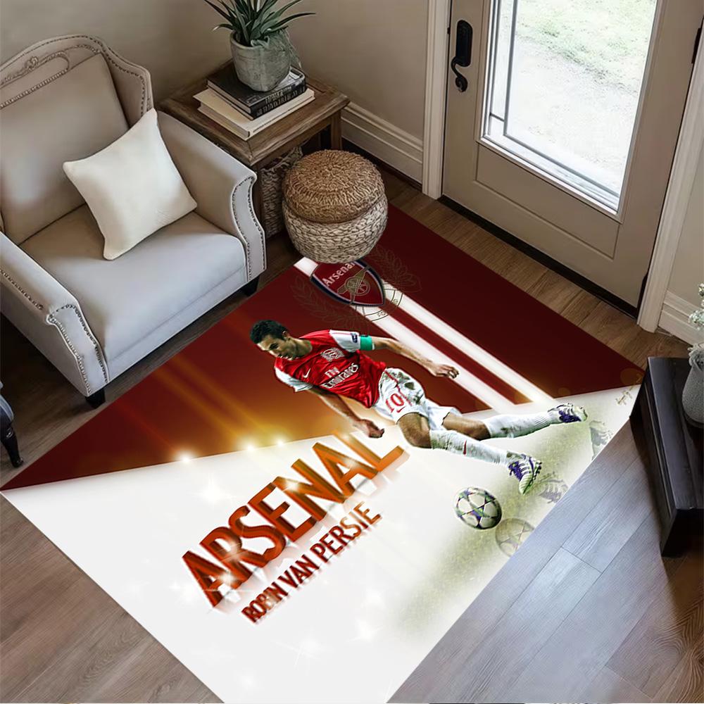 Arsenal Star Van Persie Carpet Design for Dormitory Dining Room Foyer Kitchen Anti-slip Rug Office Home Decor