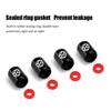 For VOLKSWAGEN VW 4PCS Car Tire Valve Caps for Volkswagen Rline Golf GTI Bora Passat Jetta Beetle Scirocco Lavida POLO CC Auto W