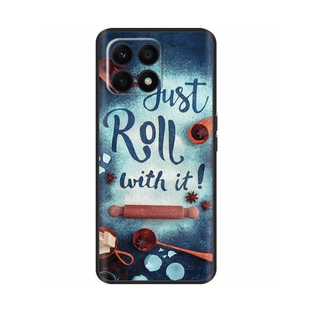 Für Huawei Honor X8A Hülle Mode Blume Weiches TPU Silikon Handyhülle Für Honor X8A HonorX8A Funda Stoßfeste Rückabdeckung Coque