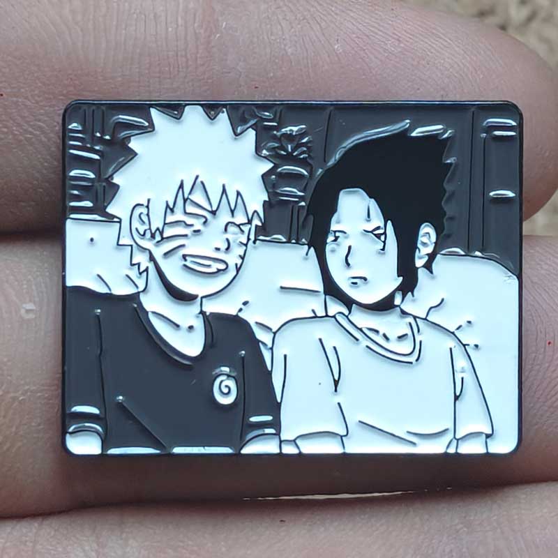 Gengar With Naruto Enamel Pins Cartoon Brooch Clothes Backpack Metal Lapel Badges Fashion Jewelry Accessories Friends