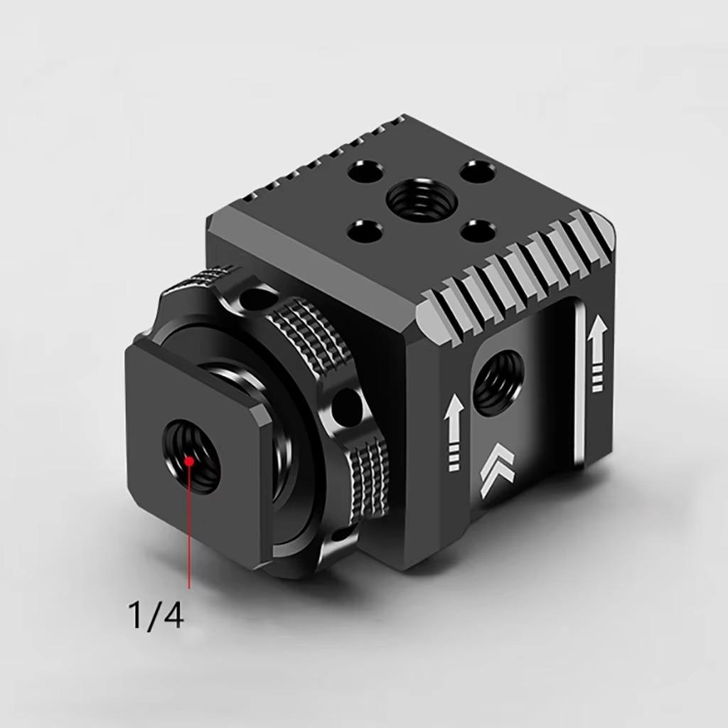Multi-head Cold Shoe Extension Mount Adapter Monitor Holder Studio Flash Light Stand 1/4 3/8 Screw Hole For Nikon Canon Sony Slr