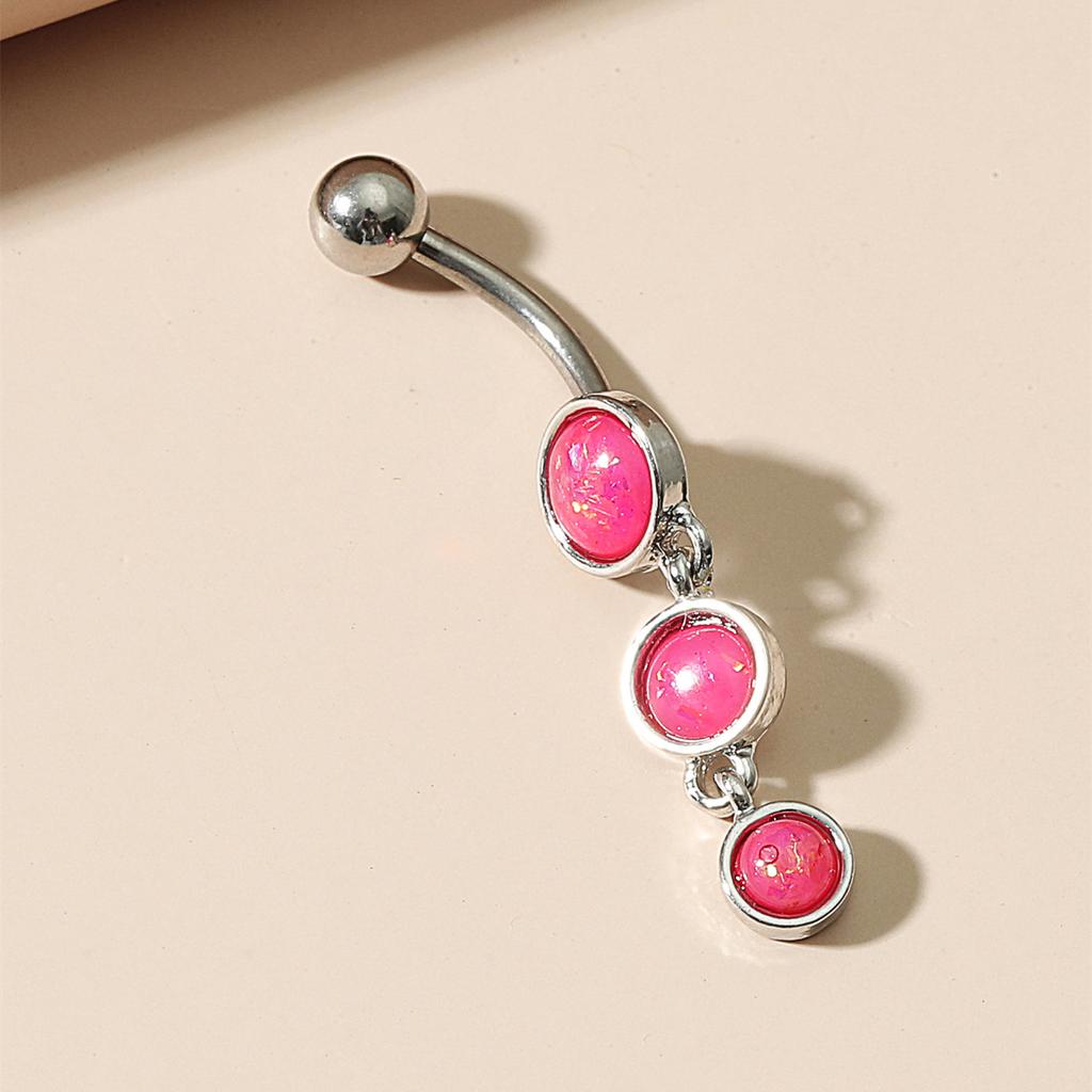 Belly Pupík Kulatý Pupík Nehty Módní Nová Piercingová Dekorace Pupíková Spona Nerezová Ocel