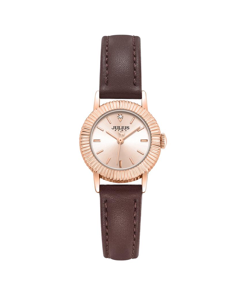 Jyullieoseu Ja-1568 Fluted Bezel Round Watch