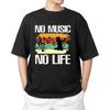No Music No Life T-shirt Men's Women's Tops Tees | Music Lover Shirt for Fans & Musicians