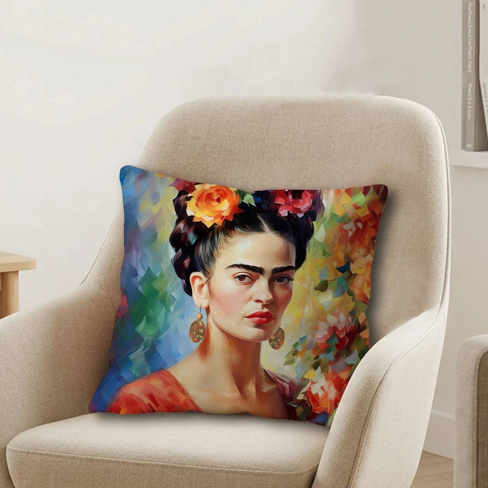 Vintage Artist FFrida KKahlo Pillow Cover Design cushion Cover decor Holiday Decorati
