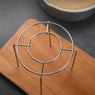 Pack Of 2 Round Cake Cooling Stand Holder Stainless Steel Baking Rack Pastries Steamer Multipurpose Steaming Tool