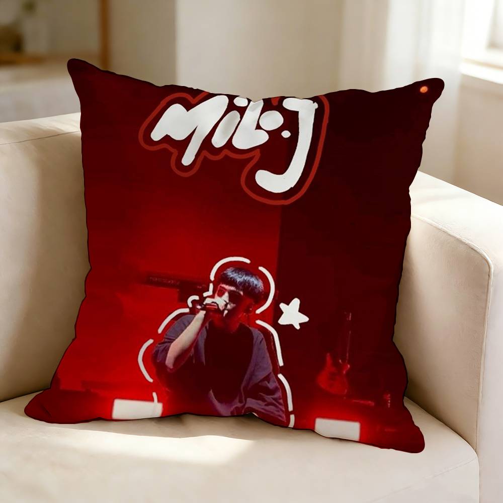 Spanish Rapper Cool MMilo J Square DoubleSided Printed Pillow Case Bedroom Bedside Pillow Sofa Cushion Cover