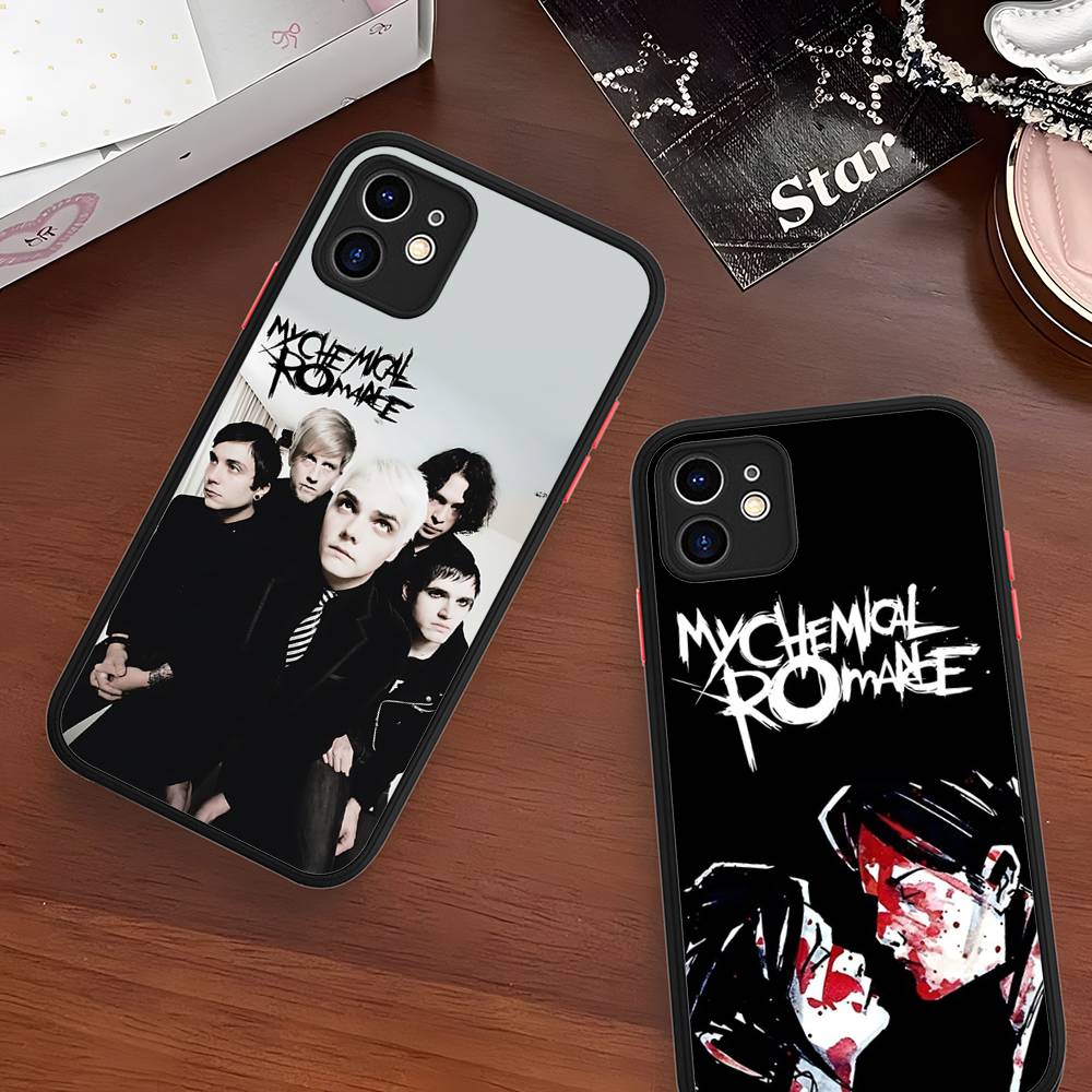 My Chemical Romance Rock Band Matte Protective Case For IPhone 16 15 14 13 12 11 Pro Max X XS MAX Protection Case
